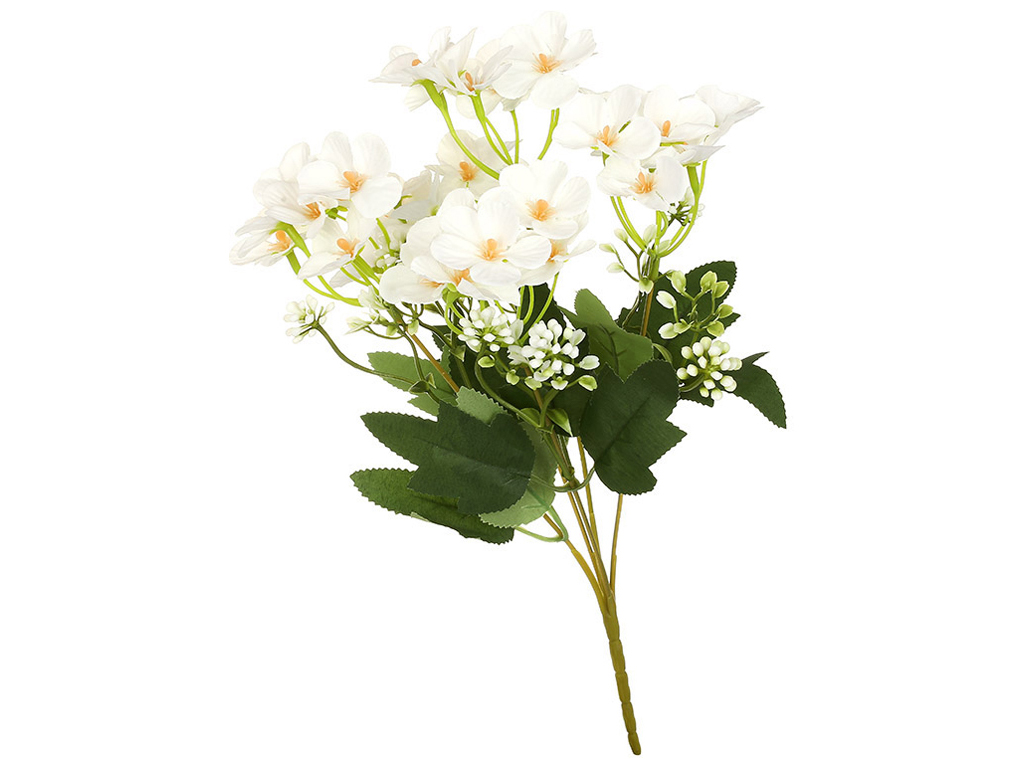 Гілка гортензії, колір білий, 33см