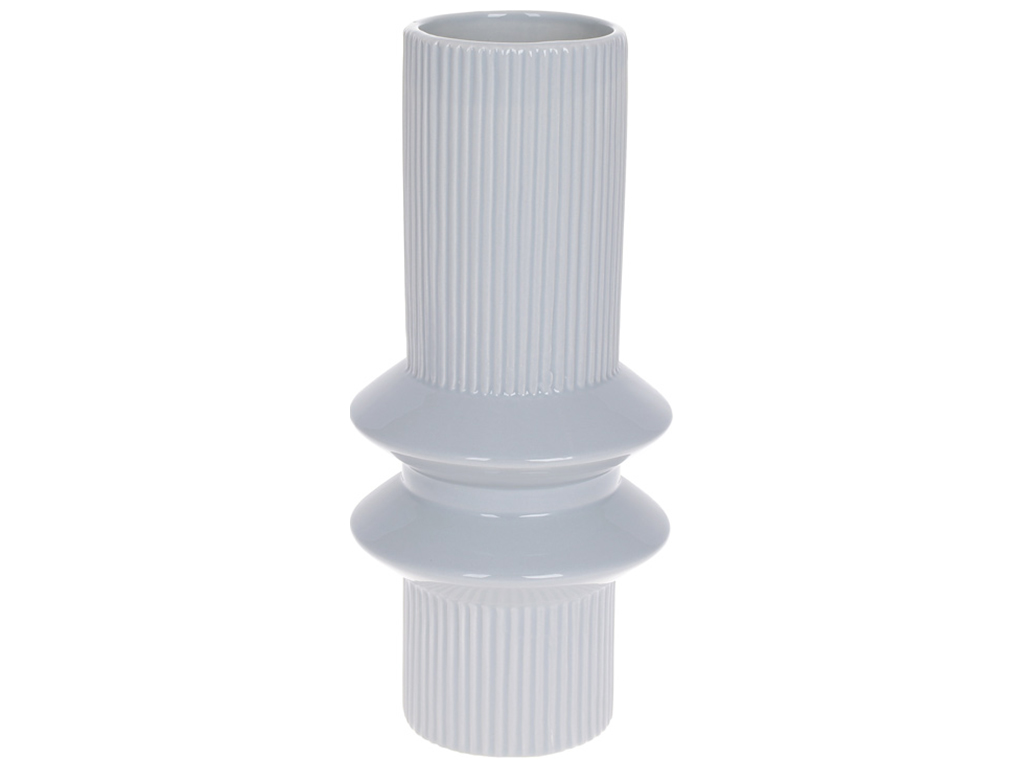 Ваза, 28см, колір - сірий