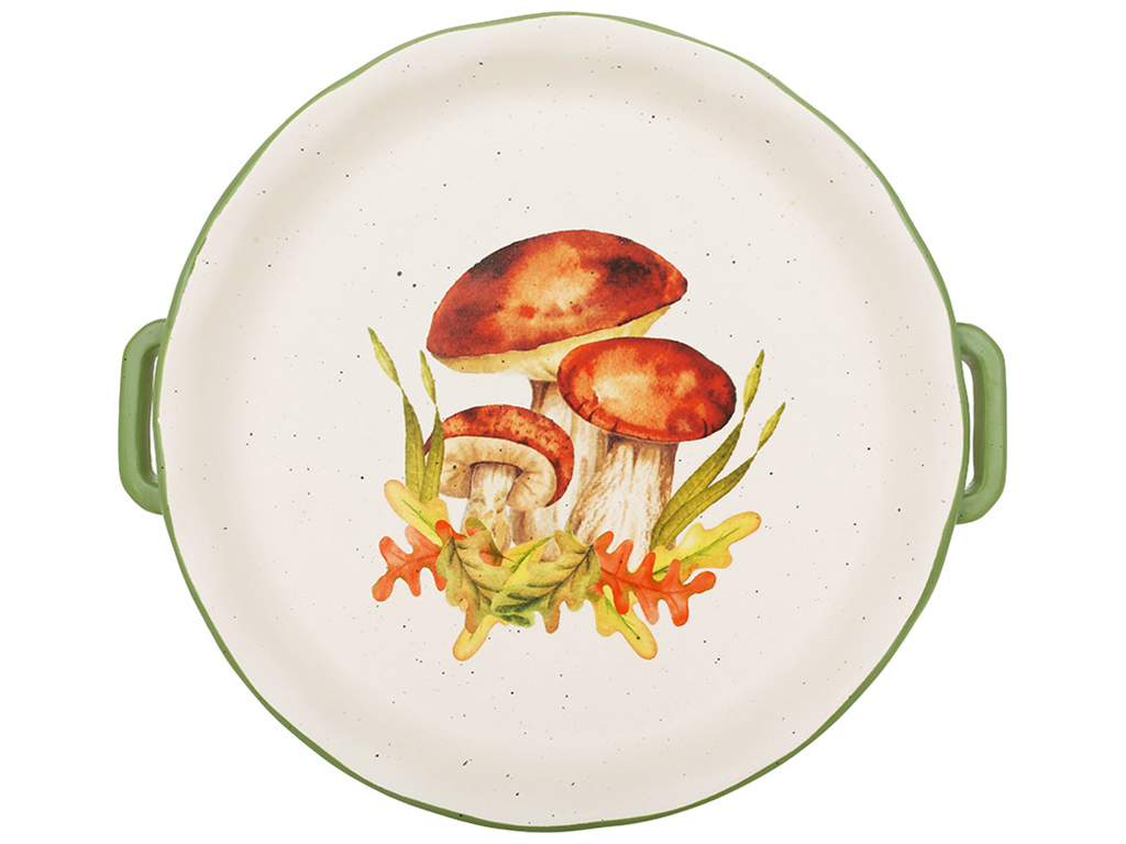 Блюдо керамическое Лесная Поляна, 28х25,5х3,7см