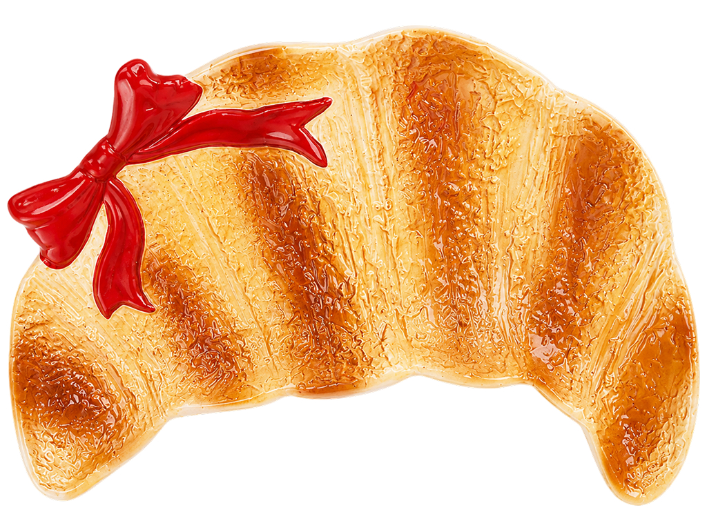 Страва керамічна Croissant, у формі круасану, коричнева, 20,2×14,7×4,3 см