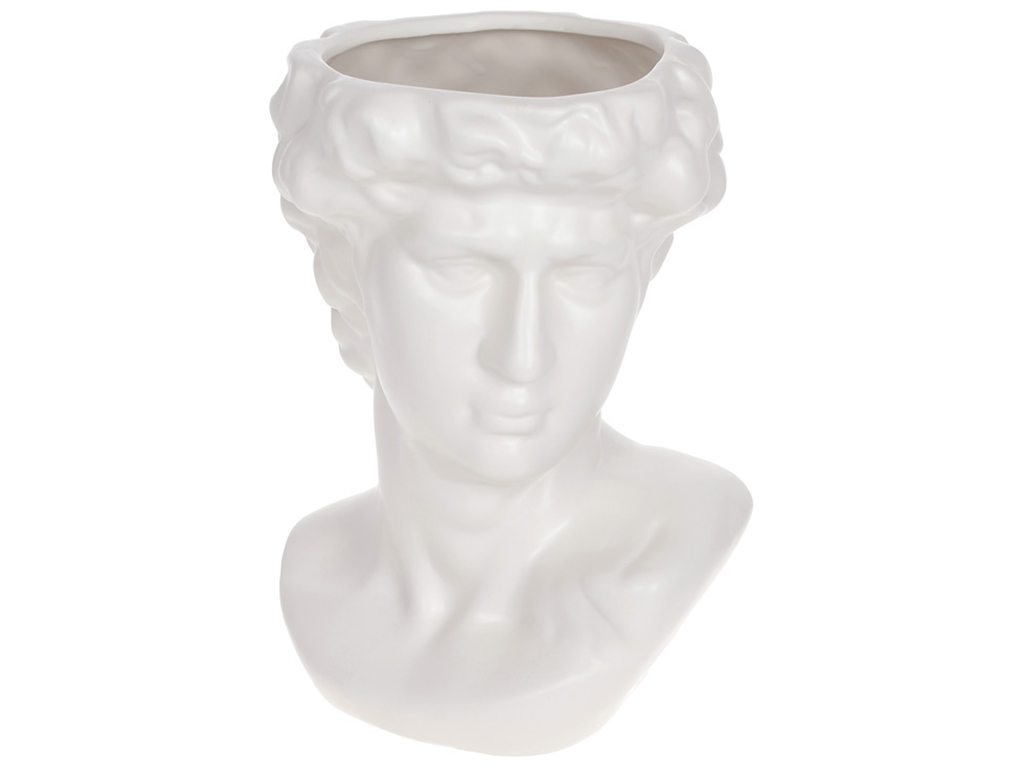 Ваза Аполлон, 30см, цвет - матовый белый
