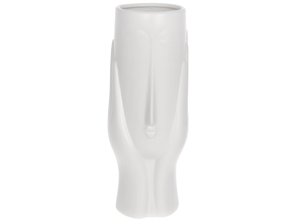 Ваза Лицо, 30см, цвет - матовый белый