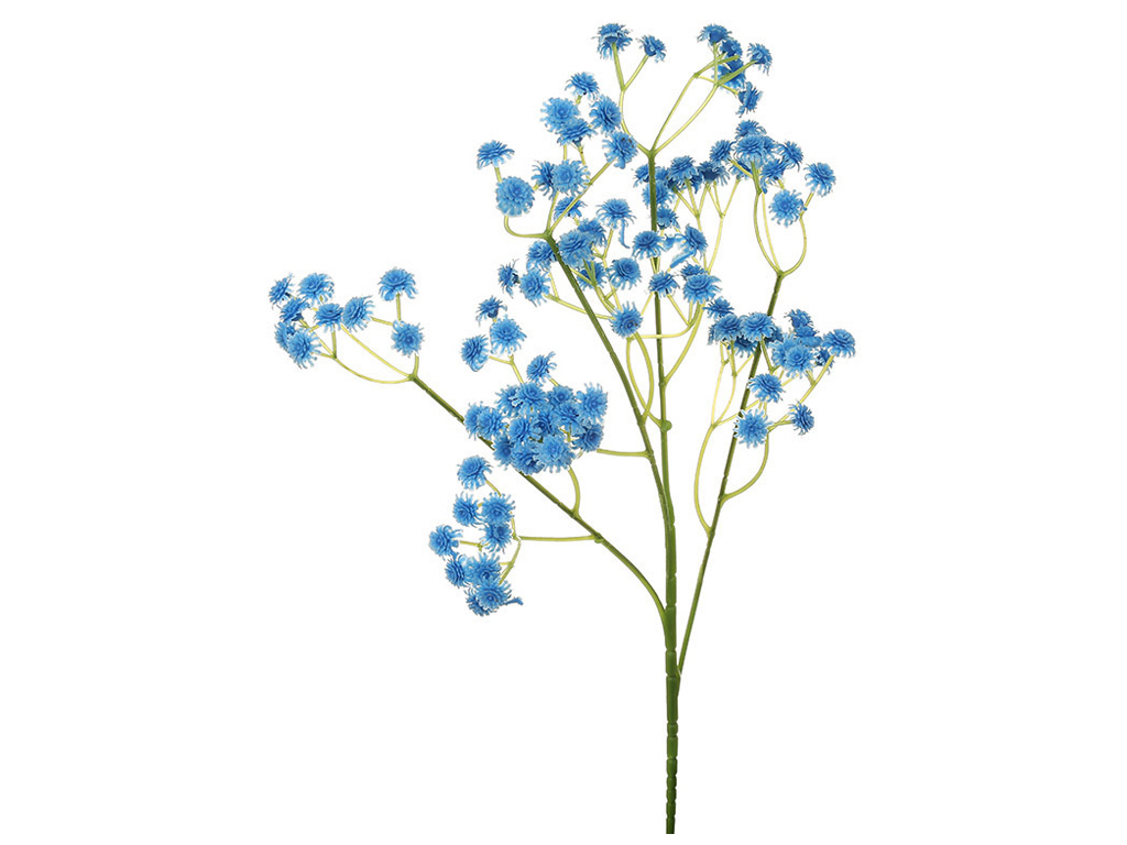 Гілка гіпсофіли, колір синій, 61см