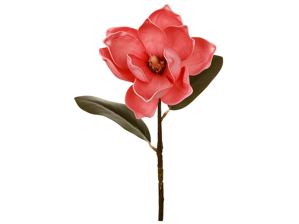 Магнолія на стеблі, колір маджента, 48см