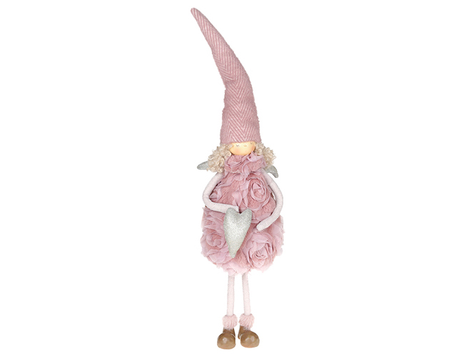 Декоративная фигура Девочка - ангел, 60см, цвет - розовый