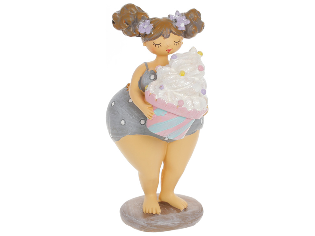 Декоративная статуэтка Мэгги с капкейком, 20см