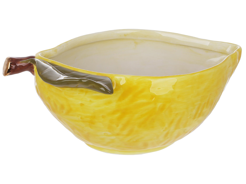 Пиала керамическая Лимон, 23,4х15,5х9,6см