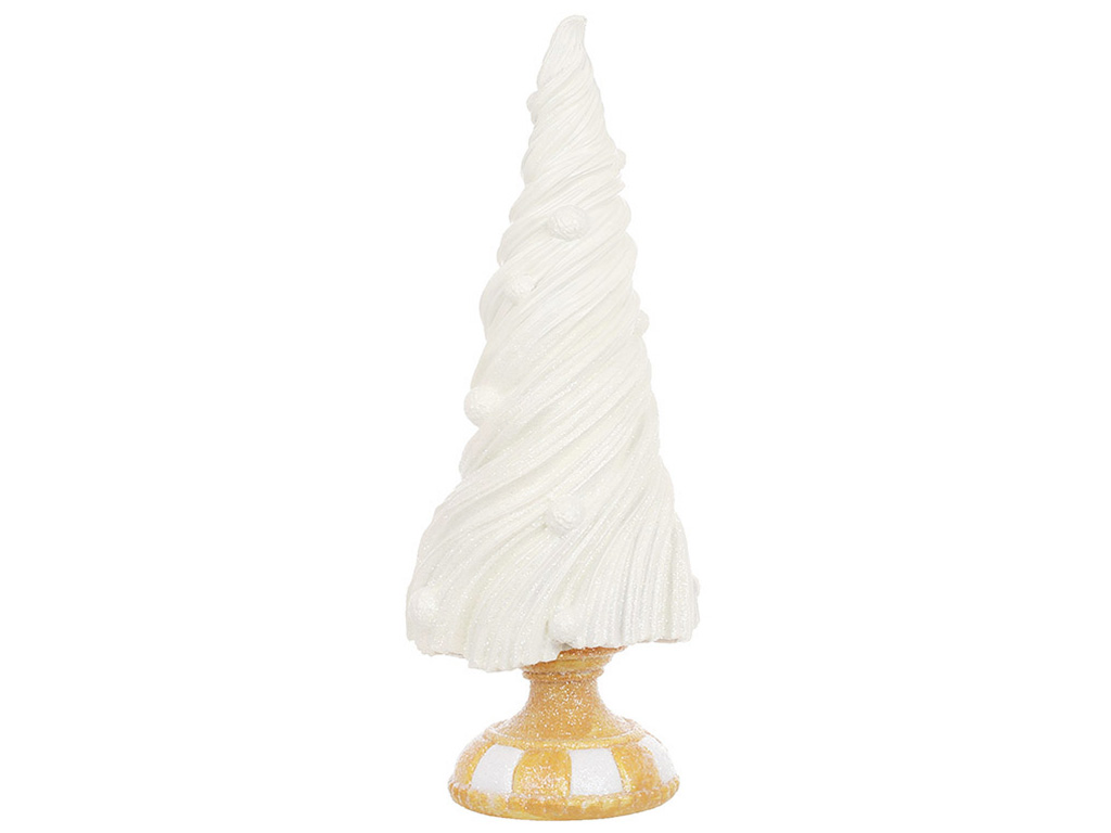 Декоративная фигура Елка-мороженое в глиттере, 32см