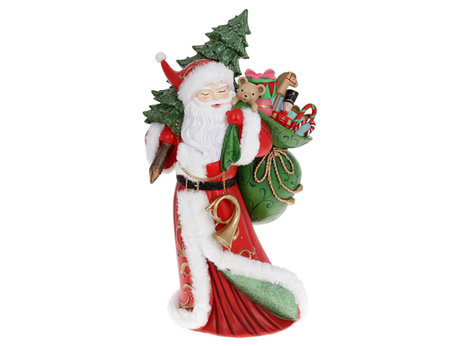 Декоративна фігура Санта з мішком подарунків, 52,5см