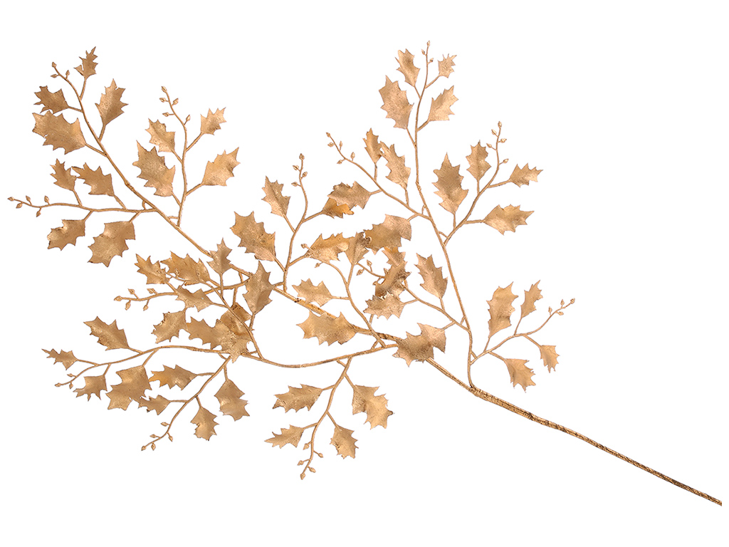 Декоративна гілка, 77см, колір - матове золото