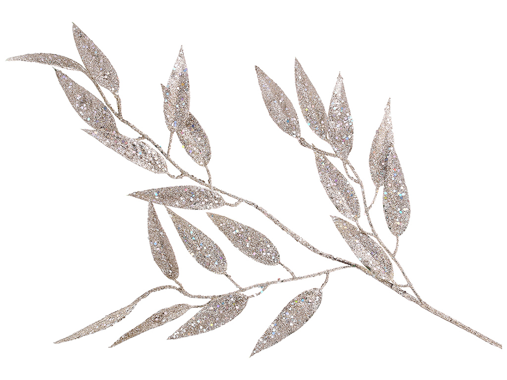 Гілка листя, 80см, колір – шампань