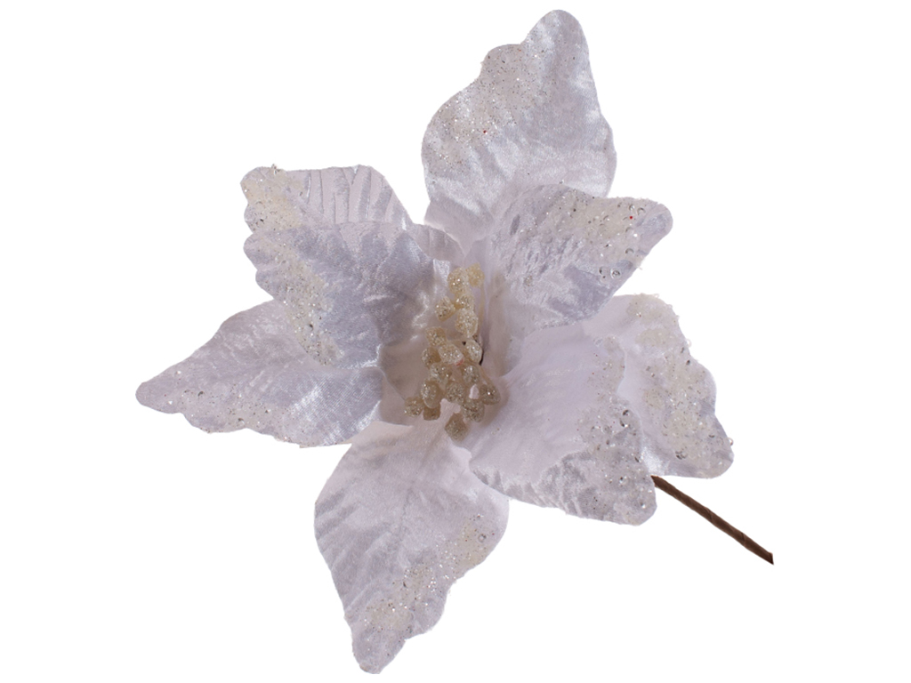 Декоративный цветок Магнолия 25см, цвет - белый