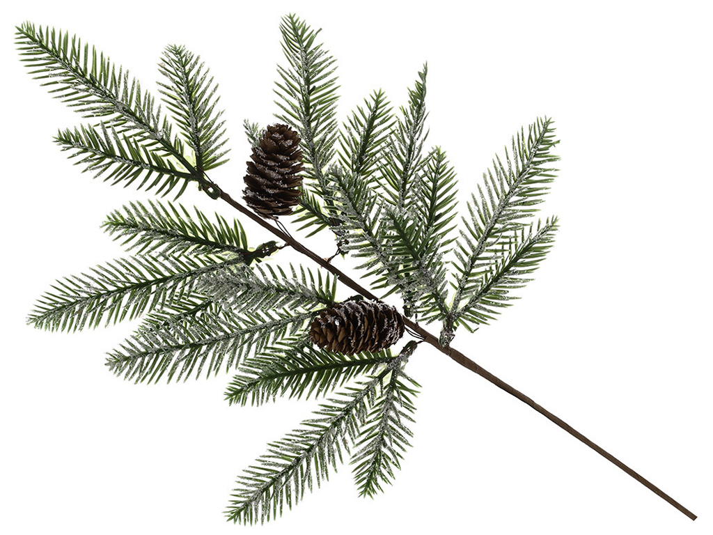 Еловая ветка с шишками, 60см