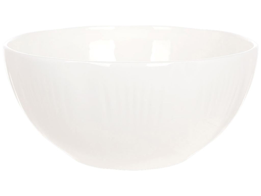 Салатник фарфоровый White Flower белый, 700мл