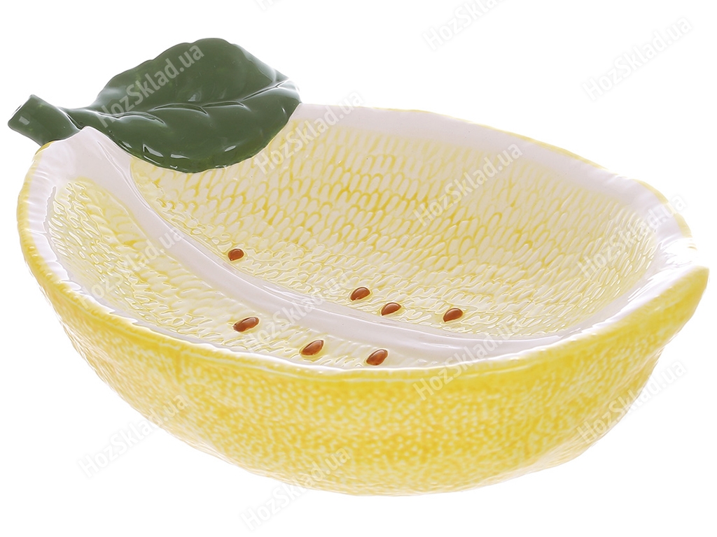 Фруктовница Lemon, 21х13см, цвет-желтый