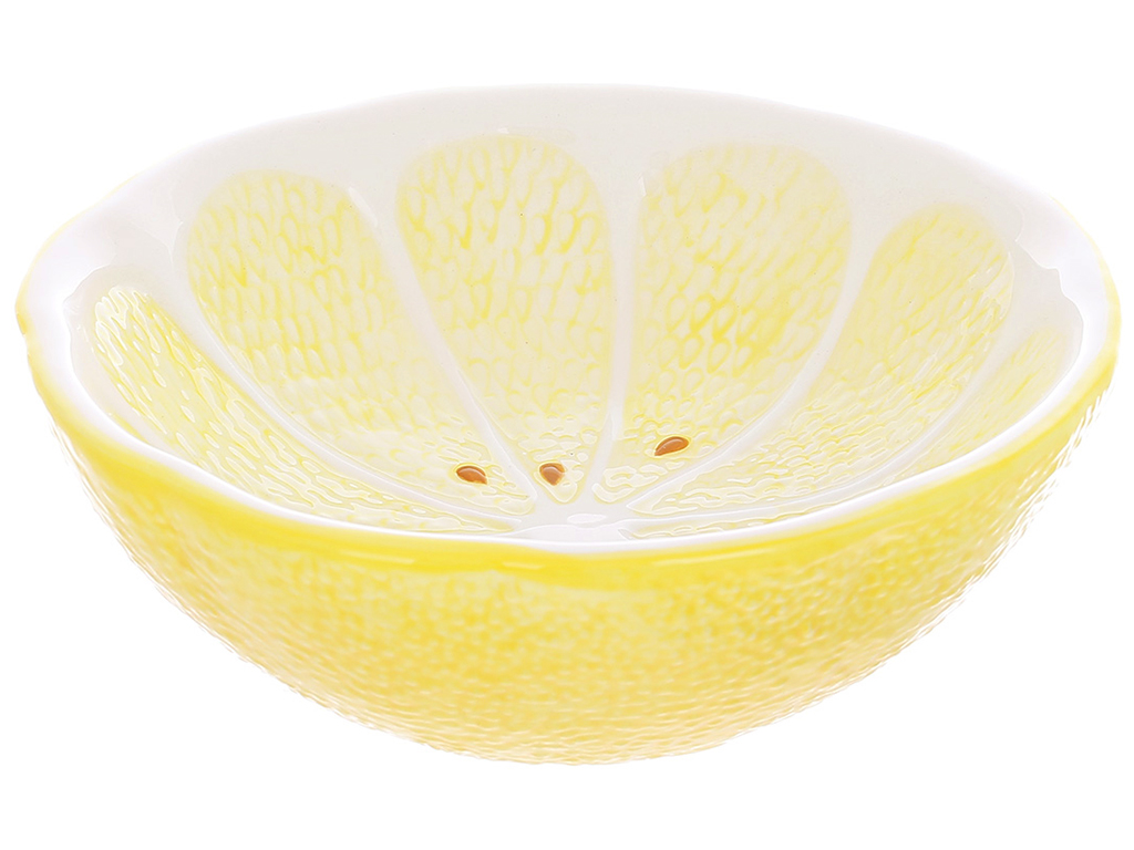 Салатница керамическая Lemon, 650мл, цвет-желтый