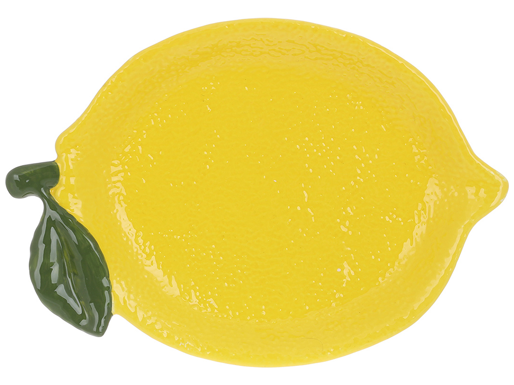 Тарілка Lemon, 26х18см, колір-жовтий