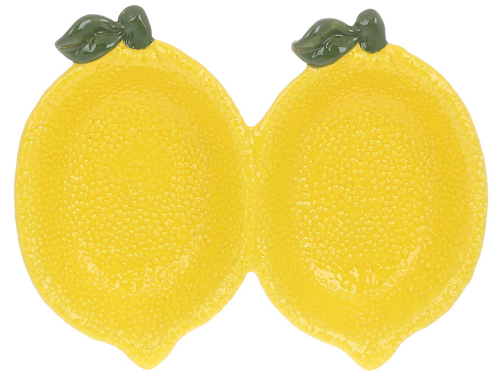 Менажниця керамічна Lemon, 20,5x16x4см, колір-жовтий