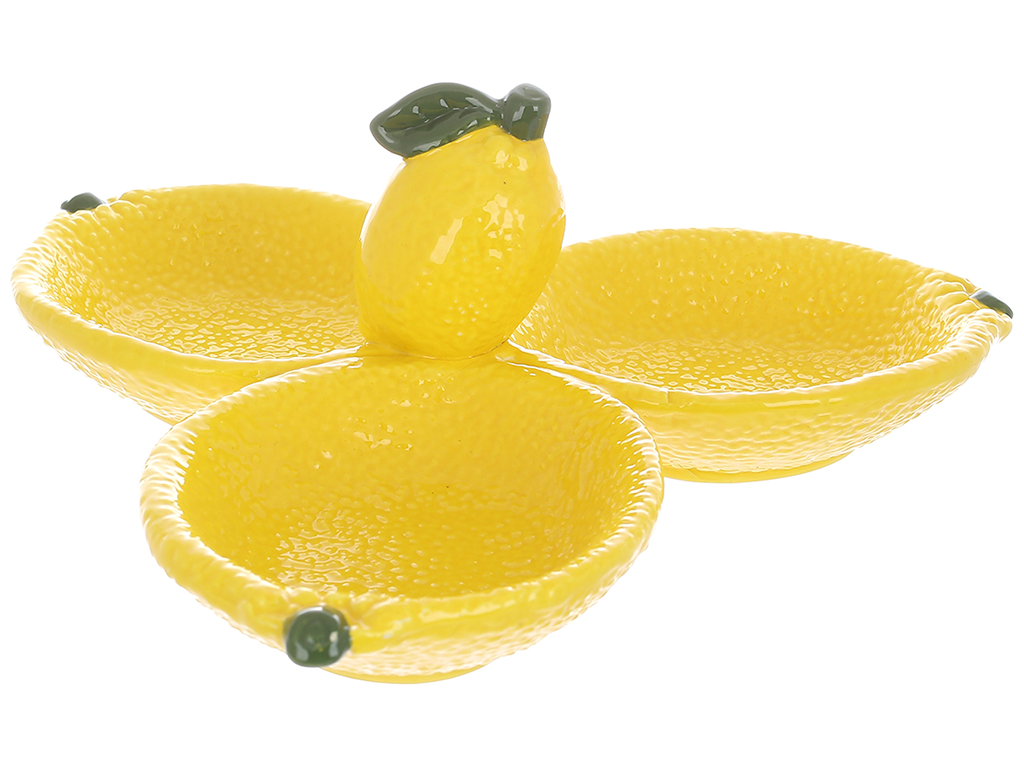 Менажниця керамічна Lemon, 24x9см, колір-жовтий