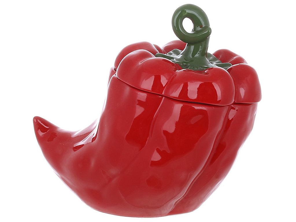 Банка керамическая Pepper, 1л, цвет - красный