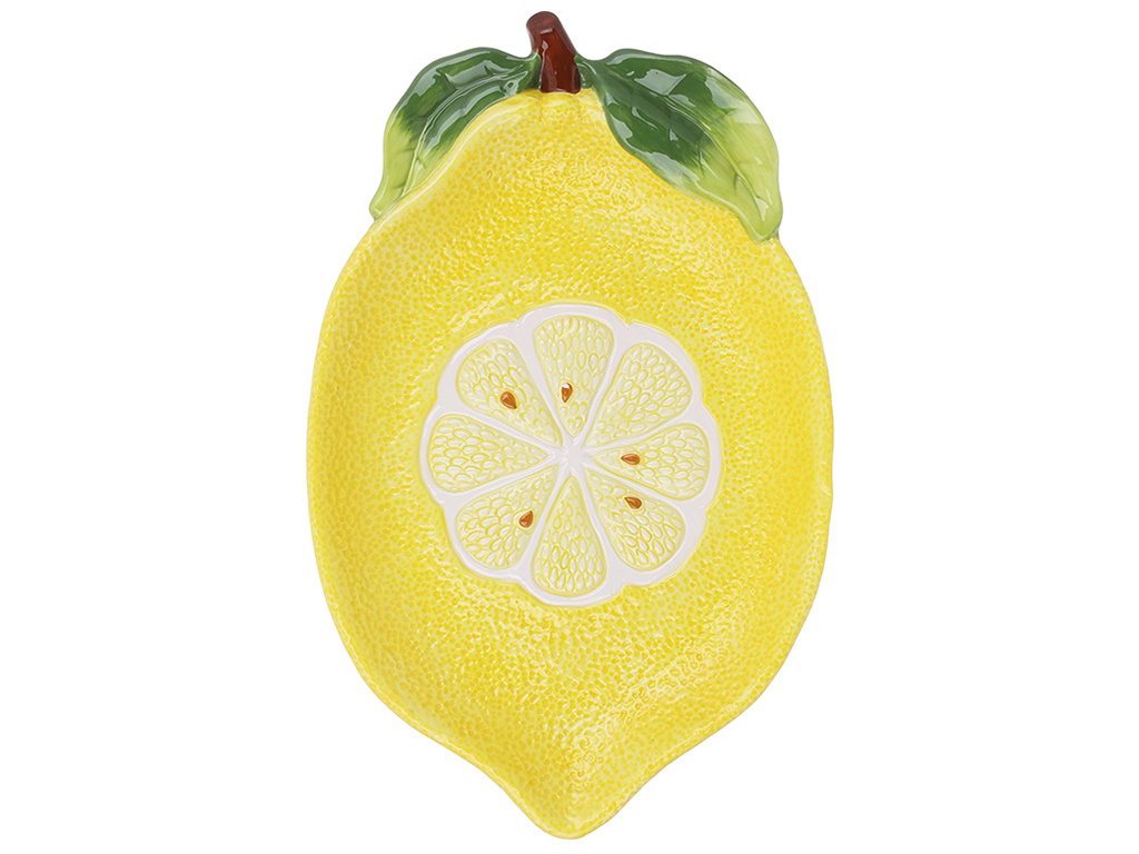 Тарілка Lemon, 31х19,5х3см, колір - жовтий