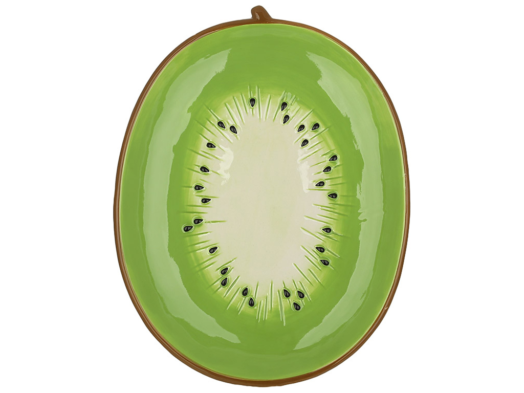 Тарелка керамическая Kiwi, 27х21х2,5см