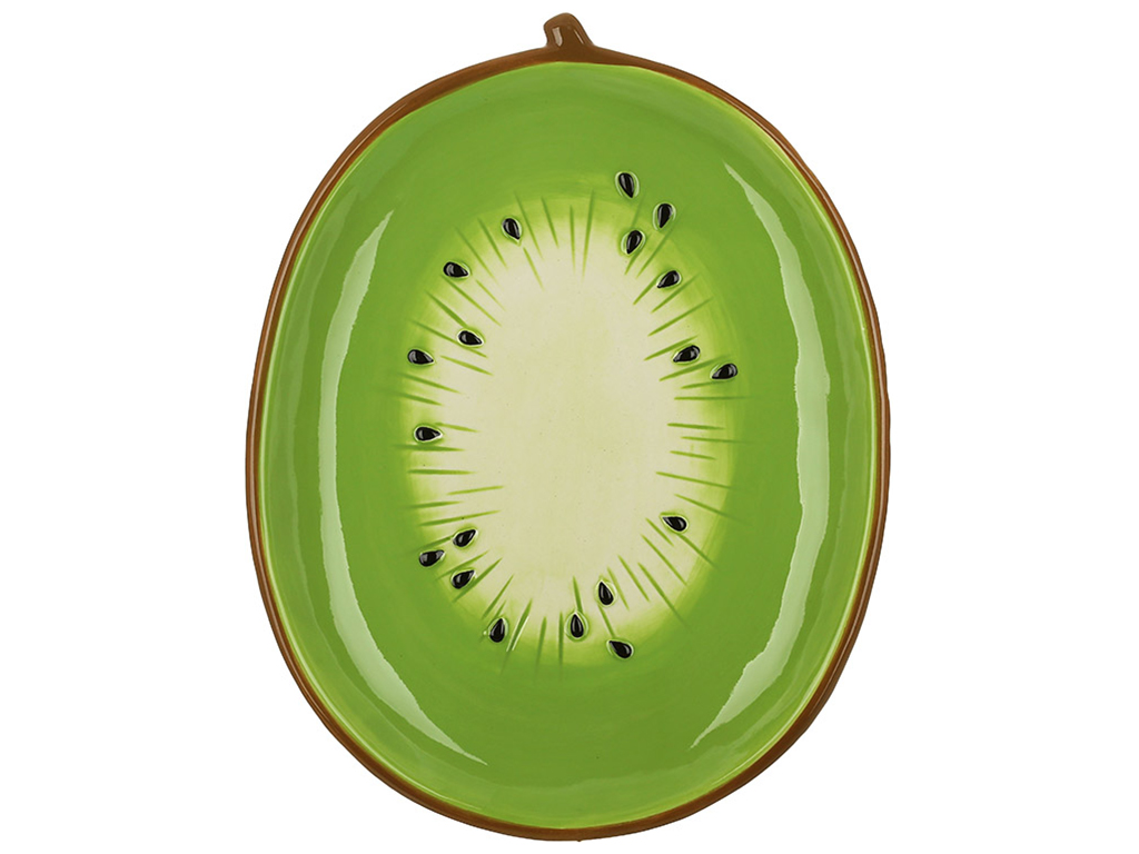 Тарелка керамическая Kiwi, 21,5х16,8х2,5см