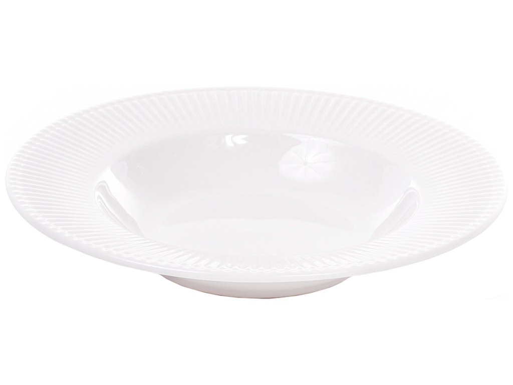 Тарелка суповая, цвет - белый, 22см