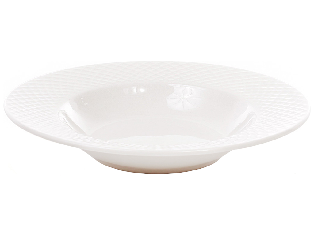 Тарелка суповая, цвет - белый, 22см