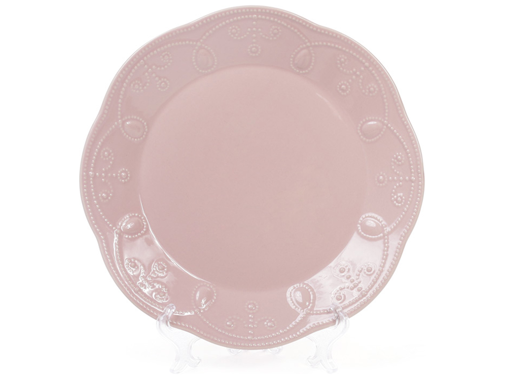 Тарілка обідня, 28,5см, колір - рожевий