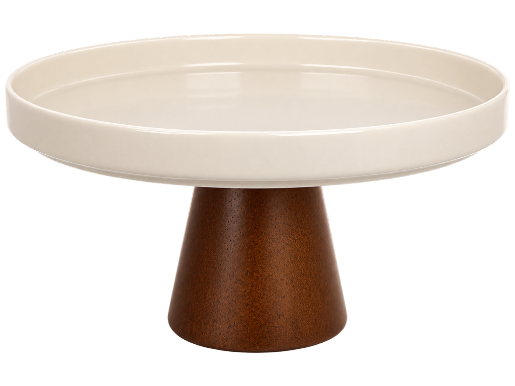 Подставка для десертов Natural Serving Cream на деревянной ножке, 21×11,5 см