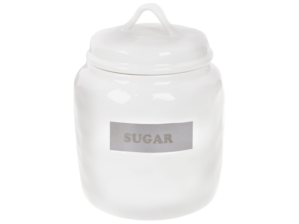Банка Sugar, 1,5л, цвет - белый