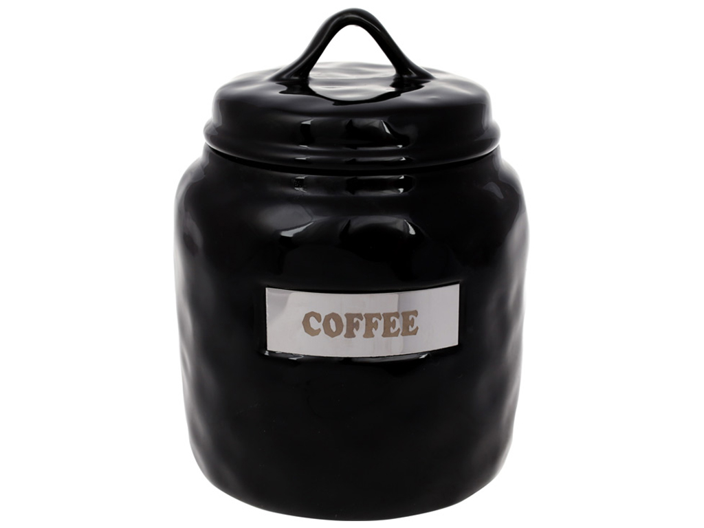 Банка Coffee, 1,5л, цвет - черный