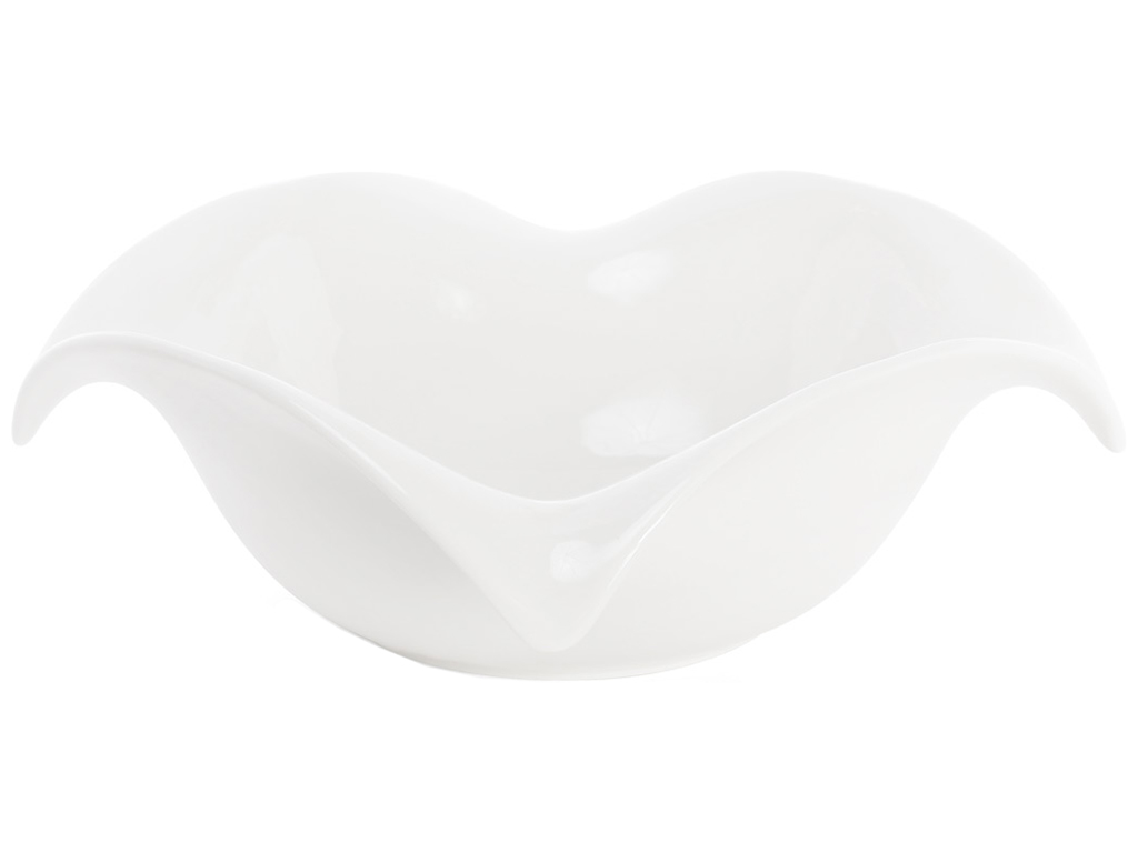 Салатник фарфоровый Опера, 22см, цвет - белый