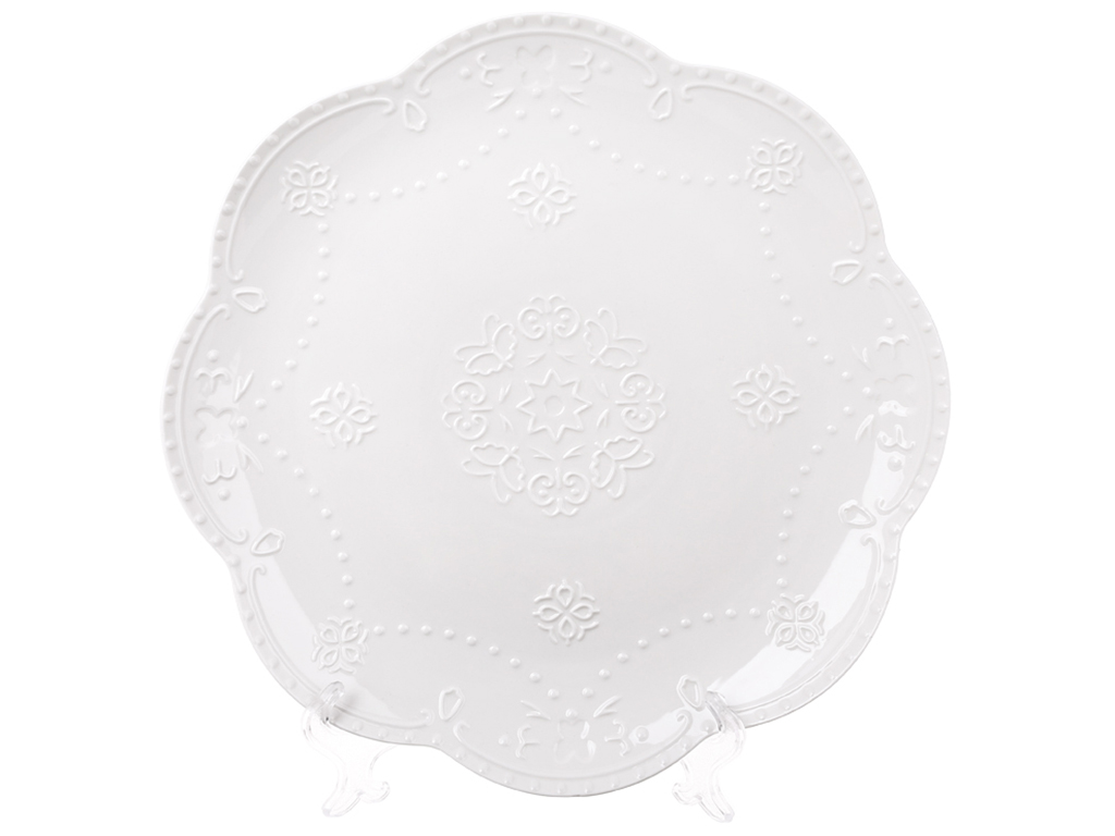 Блюдо порцелянове Мереживо, d20см