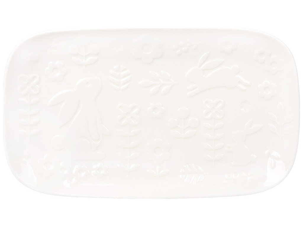 Блюдо фарфоровое Secret Meadow, 30,4×17,7×3,1см