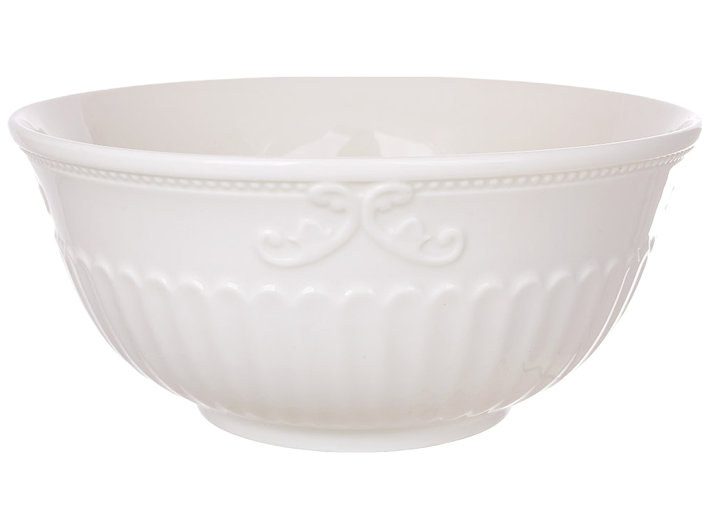 Салатник фарфоровый Elegance White, белый, 1,5 л