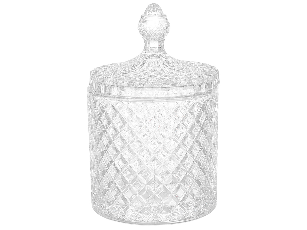 Банка для хранения с крышкой Crystal, 10,5х17см