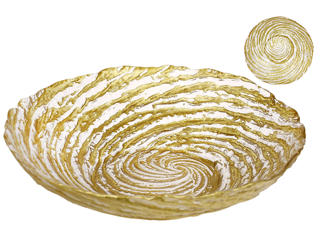 Блюдо для фруктов Gold, 25×25×6,4см