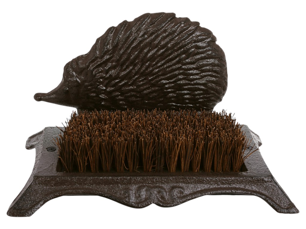 Скребок для обуви, чугун, 25×15×15см, цвет коричневый