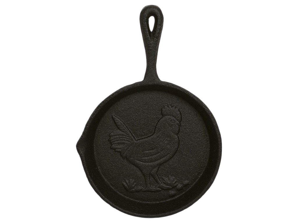 Декор настенный сковорода, чугун, 14×20×1,5см, цвет коричневый