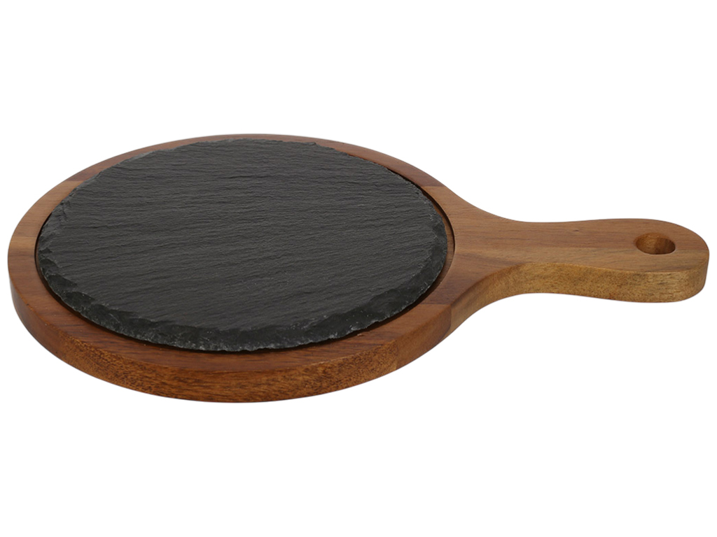 Дерев'яна дошка для подачі закусок, 30×20×2см