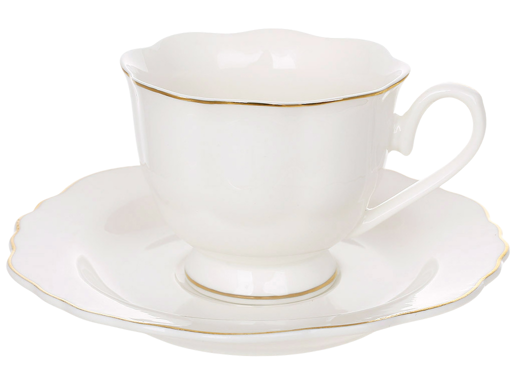 Набір порцеляновий кавовий White Elegance, 100 мл (ціна за набір 12 предметів)