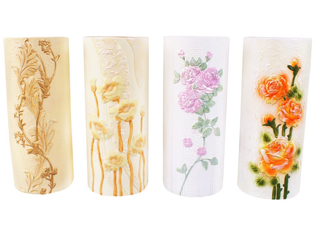 Набір ваз, 4 дизайни (ціна за набір 3шт)