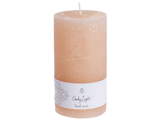 Свеча цилиндрическая 8*15см, цвет - льняной C08_15_1-1.3