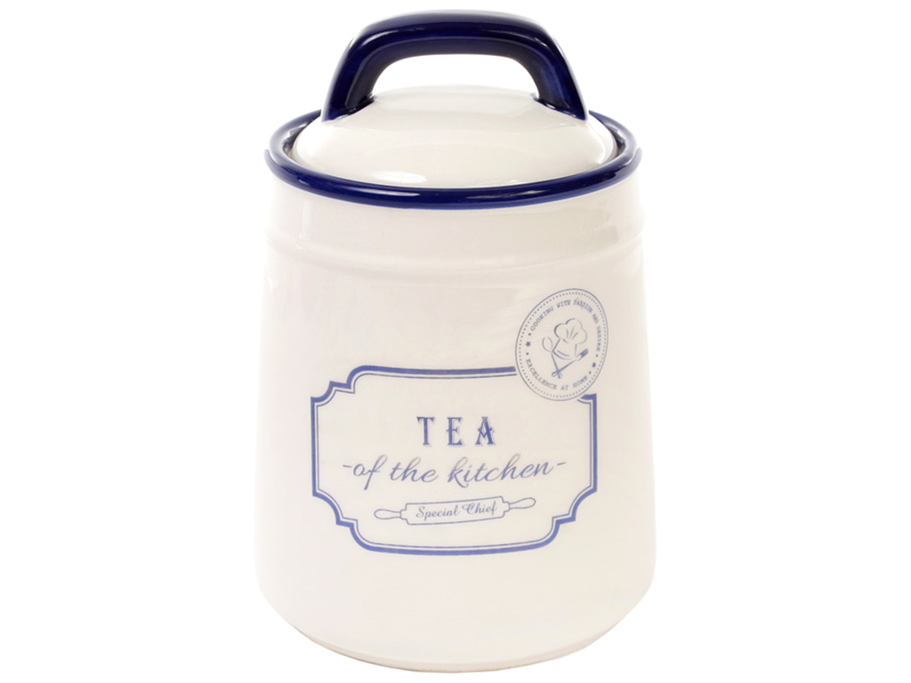 Банка керамічна Tea для сипучих продуктів синя Red&Blue, 800мл