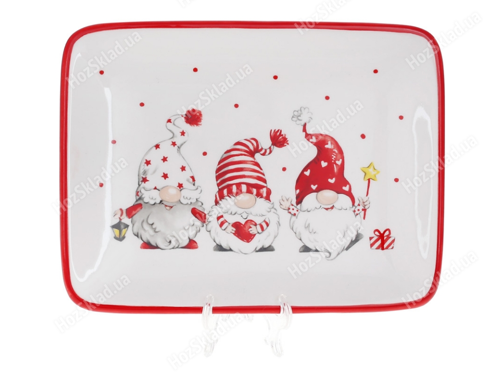 Блюдо керамическое Bonadi "Смешные Гномики" 20 см