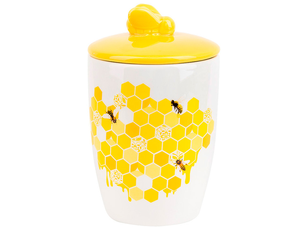 Банка керамічна з кришкою Honey, 550мл