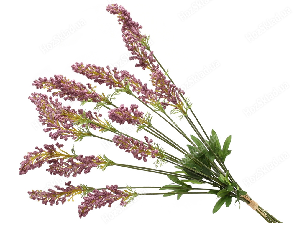 Декоративный букет с пурпурными цветами, 67см