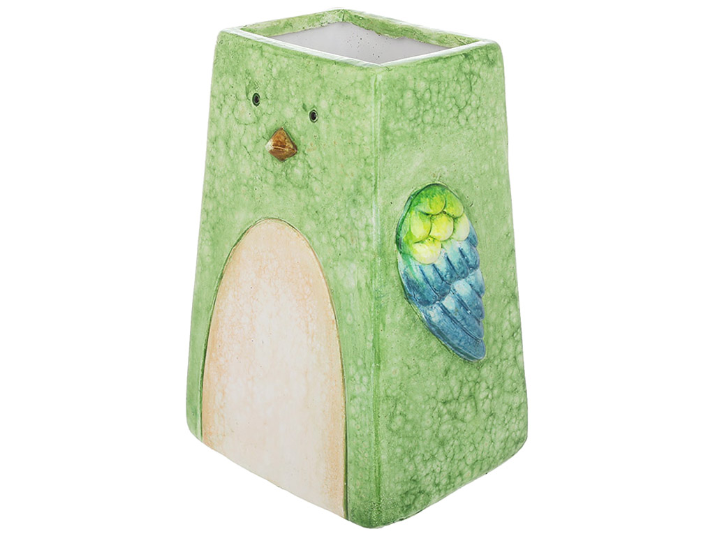 Декоративная ваза - кашпо Птица, 12,5x10,5x17,5см